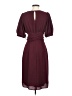 Express 100% Polyester Solid Burgundy Cocktail Dress Size S - photo 2