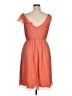 J.Crew 100% Silk Orange Cocktail Dress Size 14 - photo 2