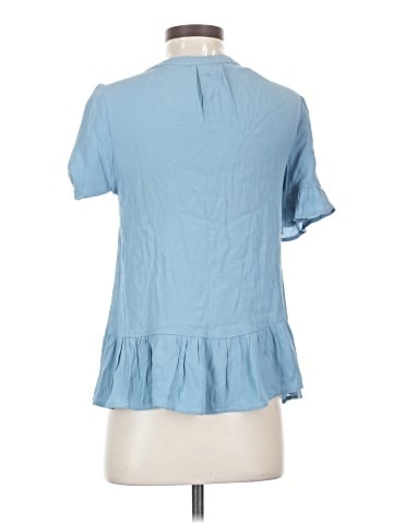 Blue Rain Short Sleeve Blouse (view 2)