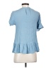 Blue Rain 100% Polyester Blue Short Sleeve Blouse Size XS - photo 2