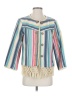 MULTIPLES 100% Polyester Stripes Ivory Jacket Size S - photo 1