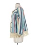 MULTIPLES 100% Polyester Stripes Ivory Jacket Size S - photo 5