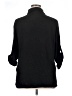 Merry Fun Black 3/4 Sleeve Button-Down Shirt Size XL - photo 2