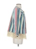 MULTIPLES 100% Polyester Stripes Ivory Jacket Size S - photo 4