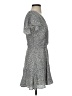 Mi ami 100% Polyester Polka Dots Gray Casual Dress Size S - photo 4