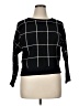 T Tahari Checkered-gingham Black Pullover Sweater Size XL - photo 1