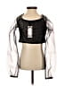 Boohoo Black Long Sleeve Top Size 4 - photo 2