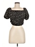 Elodie Black Short Sleeve Blouse Size M - photo 1