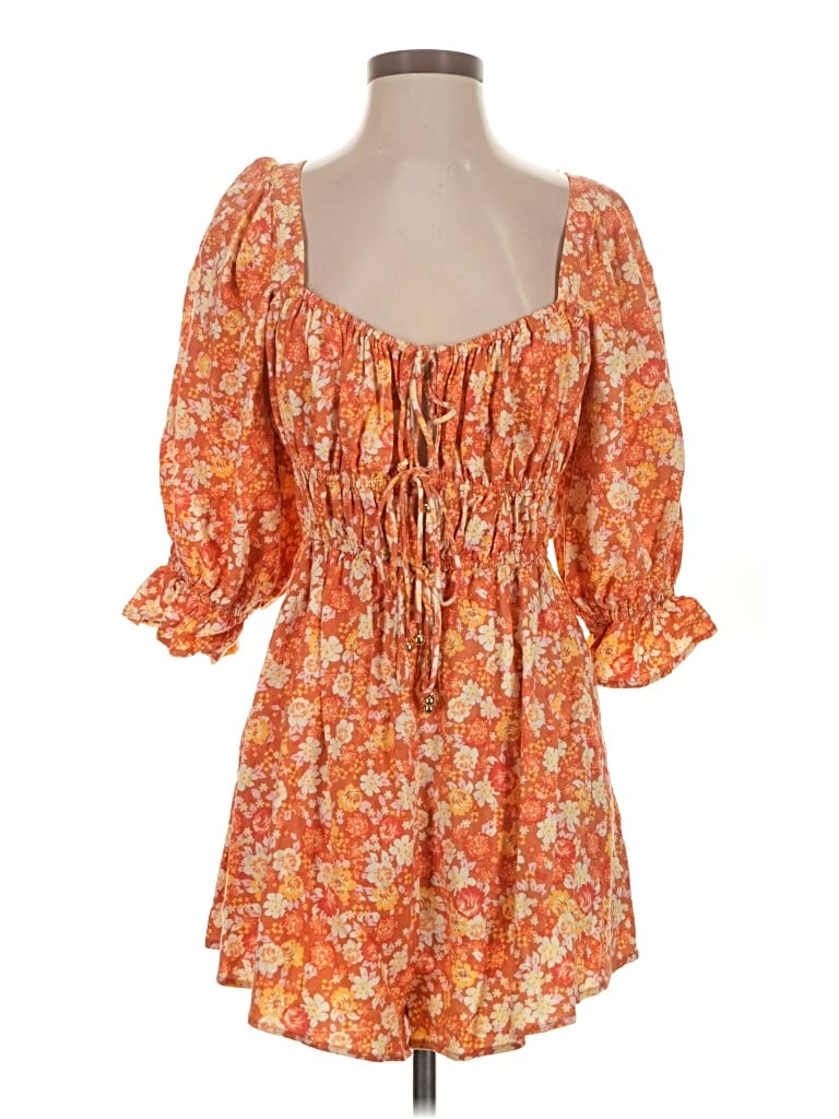 Pre-owned Free People Romper In Orange