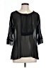 Apostrophe Black 3/4 Sleeve Blouse Size L - photo 1