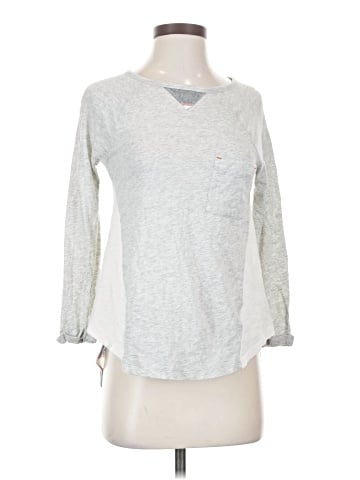Little Yellow Button Long Sleeve T-Shirt (view 1)