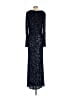 Xscape 100% Polyester Stars Blue Cocktail Dress Size 12 - photo 2