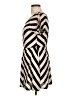 Pink Rose Stripes Tan Casual Dress Size L - photo 5