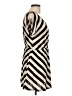 Pink Rose Stripes Tan Casual Dress Size L - photo 4
