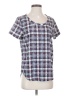 Gap Outlet 100% Recycled Polyester Blue Short Sleeve Blouse Size XS - photo 1