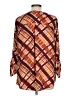 Cato 100% Polyester Burgundy Long Sleeve Blouse Size L - photo 2