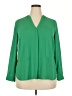 Autograph 100% Polyester Green 3/4 Sleeve Blouse Size 18 - photo 1