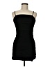Crystal Sky Solid Black Cocktail Dress Size M - photo 1