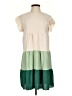 Shein 100% Polyester Color Block Green Casual Dress Size 4 - photo 1