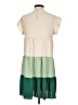 Shein 100% Polyester Color Block Green Casual Dress Size 4 - photo 2