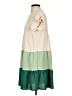 Shein 100% Polyester Color Block Green Casual Dress Size 4 - photo 5