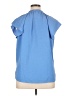 MICHAEL Michael Kors 100% Polyester Blue Short Sleeve Blouse Size XL - photo 2