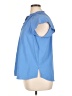 MICHAEL Michael Kors 100% Polyester Blue Short Sleeve Blouse Size XL - photo 5