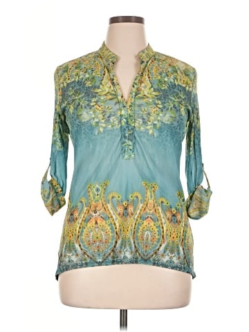 Boho Chic 3/4 Sleeve Blouse (view 1)