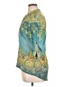 Boho Chic Teal 3/4 Sleeve Blouse Size XL - photo 5