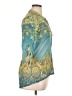 Boho Chic Teal 3/4 Sleeve Blouse Size XL - photo 4