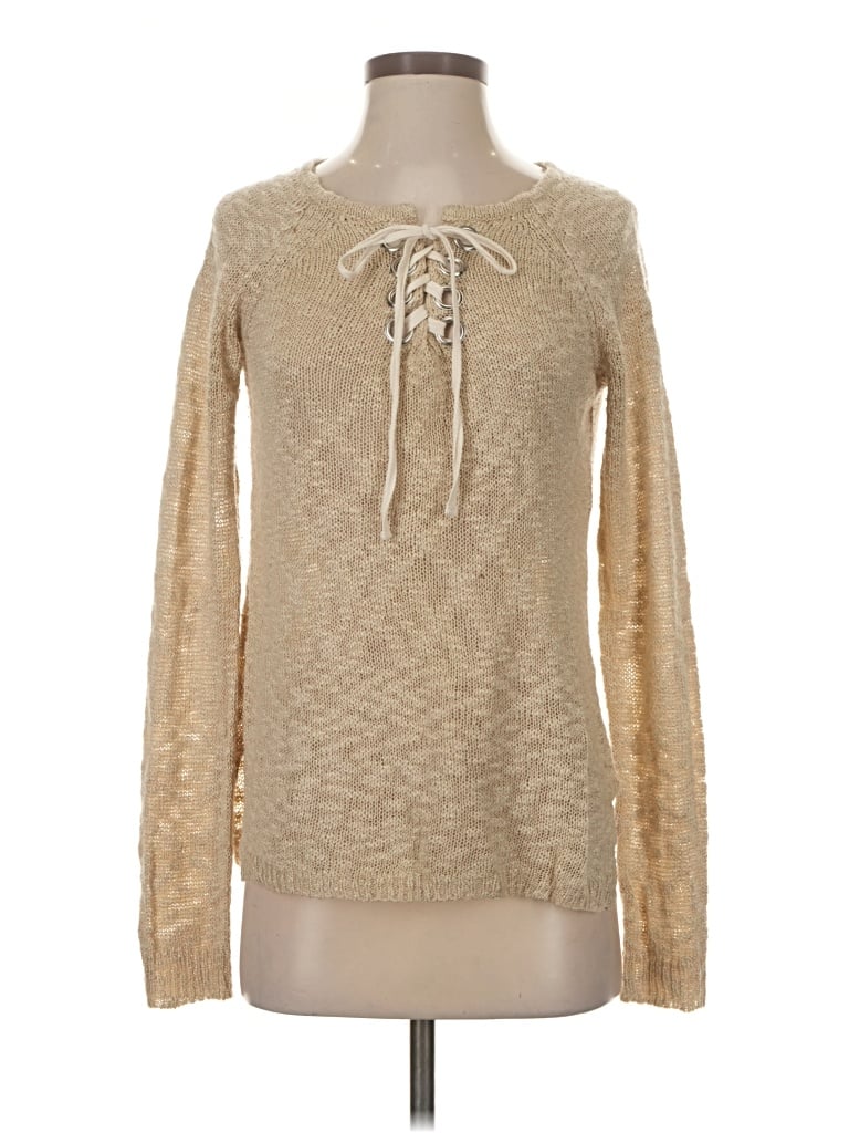 Pre-owned Xhilaration Pullover Sweater In Tan