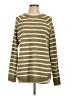 Pink Clover 100% Polyester Stripes Green Pullover Sweater Size L - photo 1