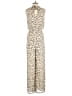 Sugar Lips 100% Polyester Animal Print Ivory Jumpsuit Size M - photo 2