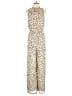 Sugar Lips 100% Polyester Animal Print Ivory Jumpsuit Size M - photo 1