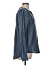 Bleu Stripes Blue Long Sleeve Blouse Size M - photo 4