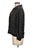 Chaus 100% Silk Polka Dots Black Long Sleeve Silk Top Size 6 - photo 5