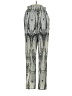 Ark & Co. 100% Polyester Print Silver Casual Pants Size S - photo 1