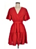 Unbranded 100% Polyester Red Casual Dress Size S - photo 1