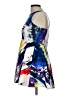Milly Graphic Blue Cocktail Dress Size 12 - photo 5