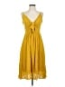 Leith 100% Polyester Yellow Casual Dress Size S - photo 1