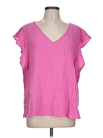 Caslon Short Sleeve Blouse (view 1)