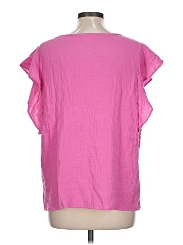 Caslon Short Sleeve Blouse (view 2)