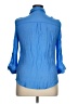 B.wear Blue 3/4 Sleeve Button-Down Shirt Size XL - photo 2