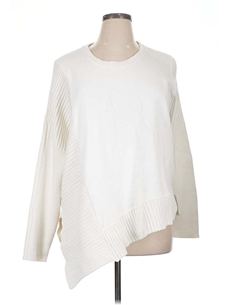 Pre-owned Athleta Pullover Sweater In Ivory