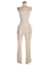 Pampelone Metallic Ivory Jumpsuit Size M - photo 1