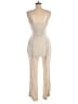 Pampelone Metallic Ivory Jumpsuit Size M - photo 2