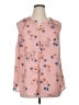 Daniel Rainn 100% Polyester Pink Sleeveless Blouse Size 1X - photo 1