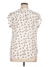 Fun2Fun 100% Polyester Ivory Short Sleeve Blouse Size XL - photo 2