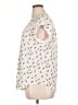 Fun2Fun 100% Polyester Ivory Short Sleeve Blouse Size XL - photo 5