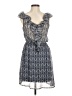 Olsenboye Chevron-herringbone Blue Casual Dress Size M - photo 1
